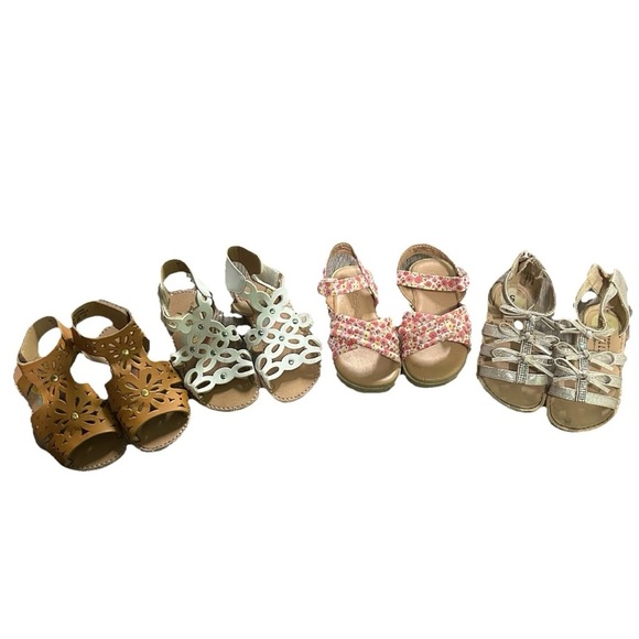 Other - Lot Of 4 Toddler Girl Summer Sandals Size 5